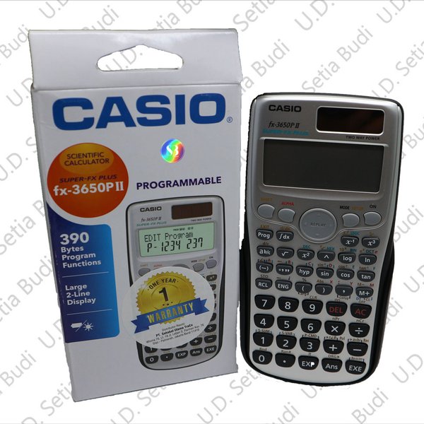 

Kalkulator CASIO FX-3650P Asli dan Bergaransi