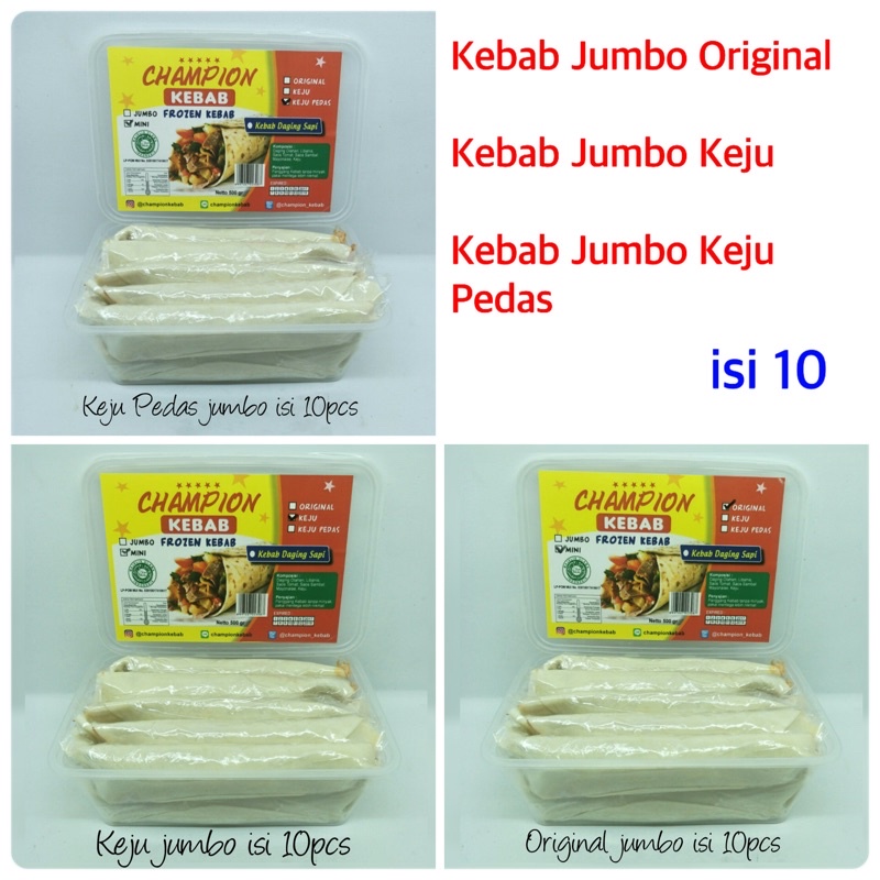 

Kebab Champion Jumbo isi 10