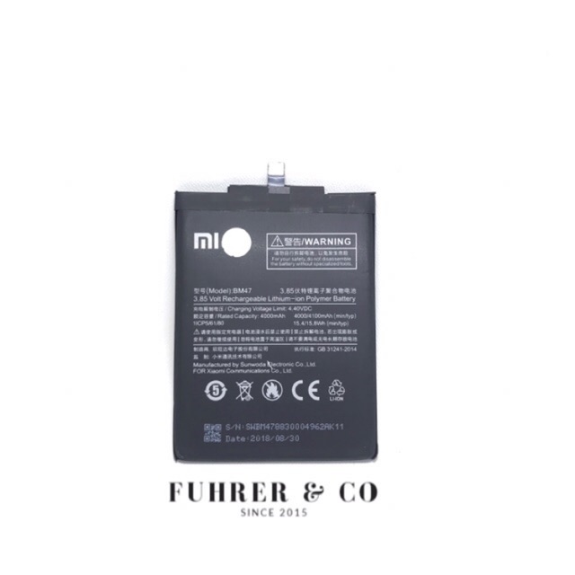 Baterai / Battery / Batre Xiaomi Redmi 4X Redmi 3 Pro BM 47 BM47 Original Garansi