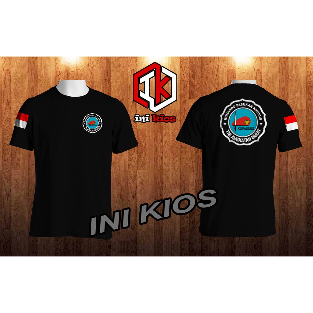 Keren Baju Kaos Kopassus Komando Pasukan Khusus Keren Pria Wanita Custom Distro New Kopassus Shopee Indonesia