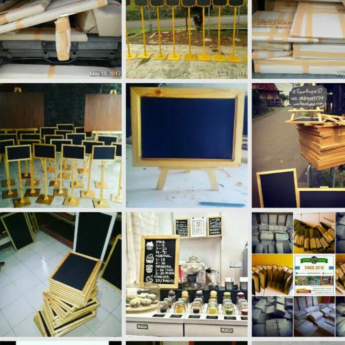 

Papan Tulis Kapur Gantung Blackboard Unik Hitam 50X80Cm Chalkboard 066