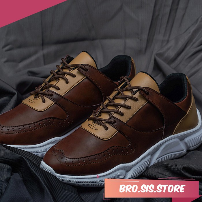 VERSATILIST 2.0 BROWN | BROSIS x Navara | Sepatu Sneakers Sepatu Cowok Sneakers Pria Sepatu Kasual