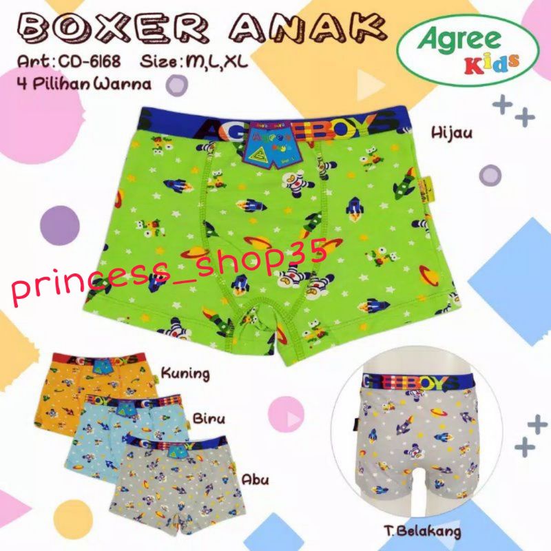 CD Anak Agree Kids Boxer Anak Celana Dalam Anak Laki