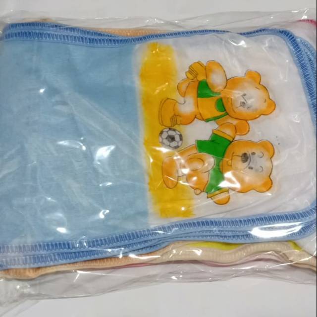 12pc POPOK HANDUK Bayi / Popok Alas / Popok Ikat Tali / Popok Putih Sablon popok kain lusin motif