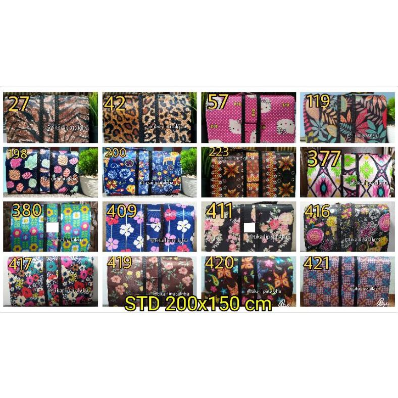 TIKAR LIPAT BISA PILIH MOTIF 200 X 150CM MICROSATIN TIKAR LIPAT PIKNIK TERLARISS...,,,,,