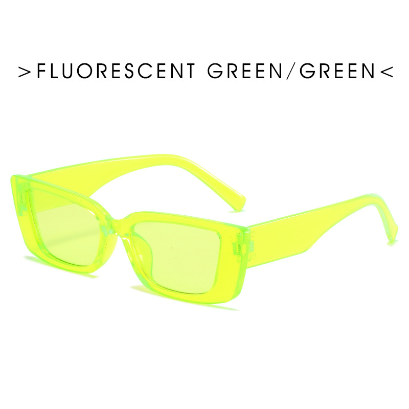 【YUZHU】COD INS Fashion Style Candy Color Rectangle Sunglasses untuk Wanita