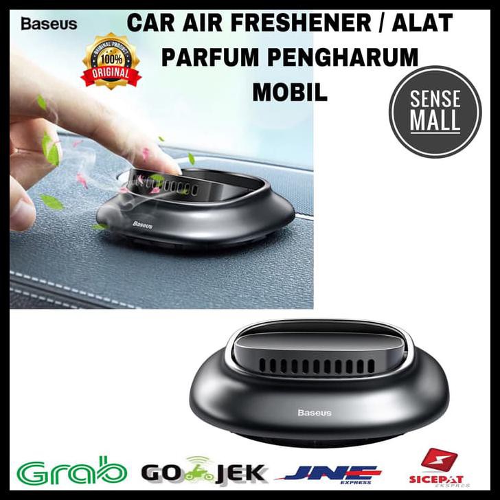 BASEUS MINI VOLCANO FRAGRANCE HOLDER / ALAT + PARFUM PENGHARUM MOBIL - Silver