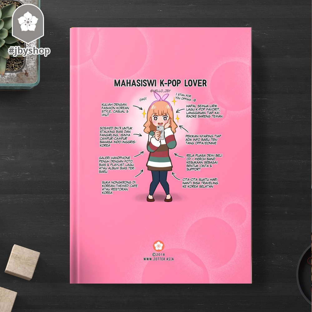 

Notebook A5 Hardcover Preorder Kpop Lover hello jby