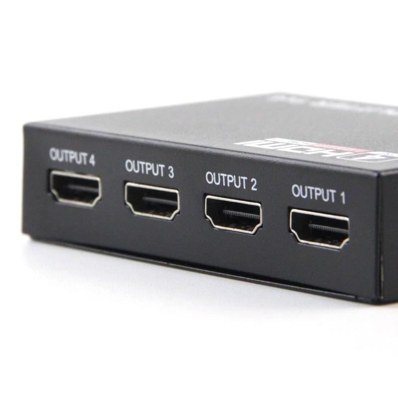 HDMI SPLITTER 1-4 | SUPPORT FULL HD 1080P | CONVERTER HADMI SPLITTER 1 INPUT 4 OUTPUT SUPPORT VIDEO 3D - TEKNO KITA