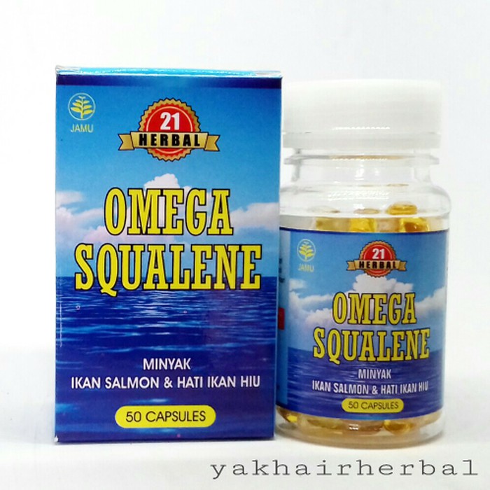 OMEGA SQUALENE Minyak Ikan Salmon & Hati Ikan Hiu omg