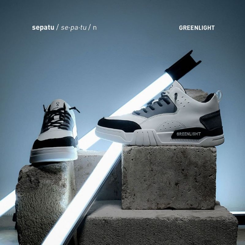 Sepatu Greenlight Abu Putih Original