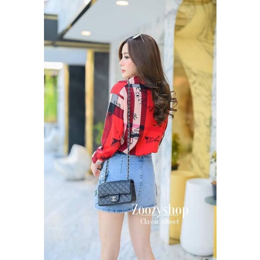 KEMEJA ZOOZY BURBERRY LONG IMPORT BANGKOK CODE 34