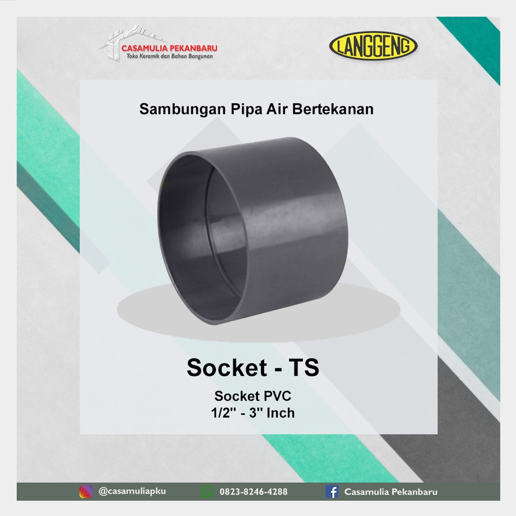 Socket Pipa 1 1/4" Sok TS AW Fitting PVC
