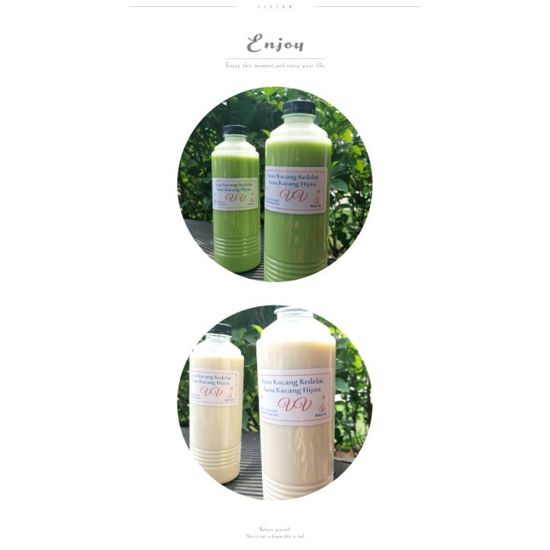 Susu Kacang kedelai & Sari Kacang Hijau Murni V&V Fresh 250ML 500ML Cabang Pasar BSD