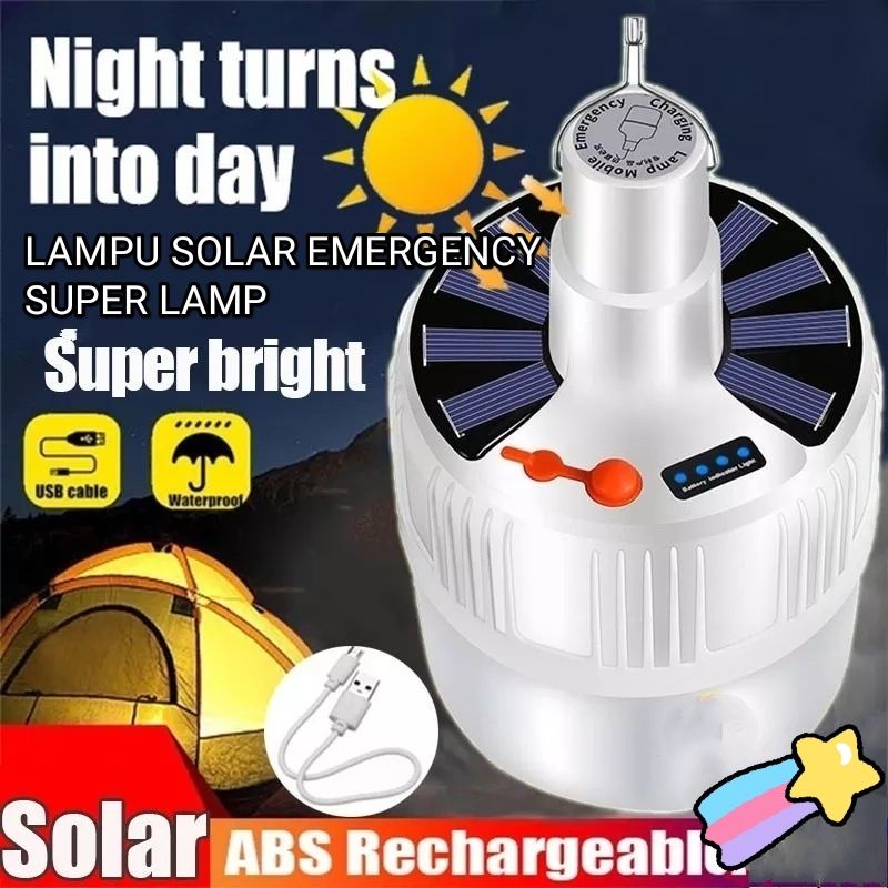 Lampu Camping Lampu Solar LED Emergency 45w Charging Lamp