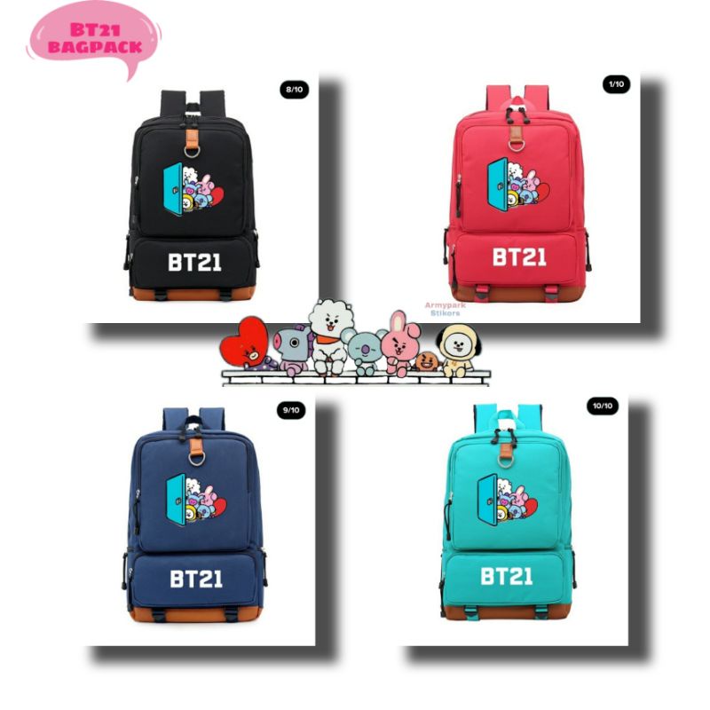 Tas Ransel anak perempuan BT21Tas Ransel Anak Sekolah TK SD SMP Terbaru Tas Ransel BT21 Terlaris COD