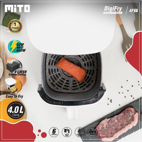 Digital Air Fryer Mito paket lengkap dengan wadah/keranjang makanan