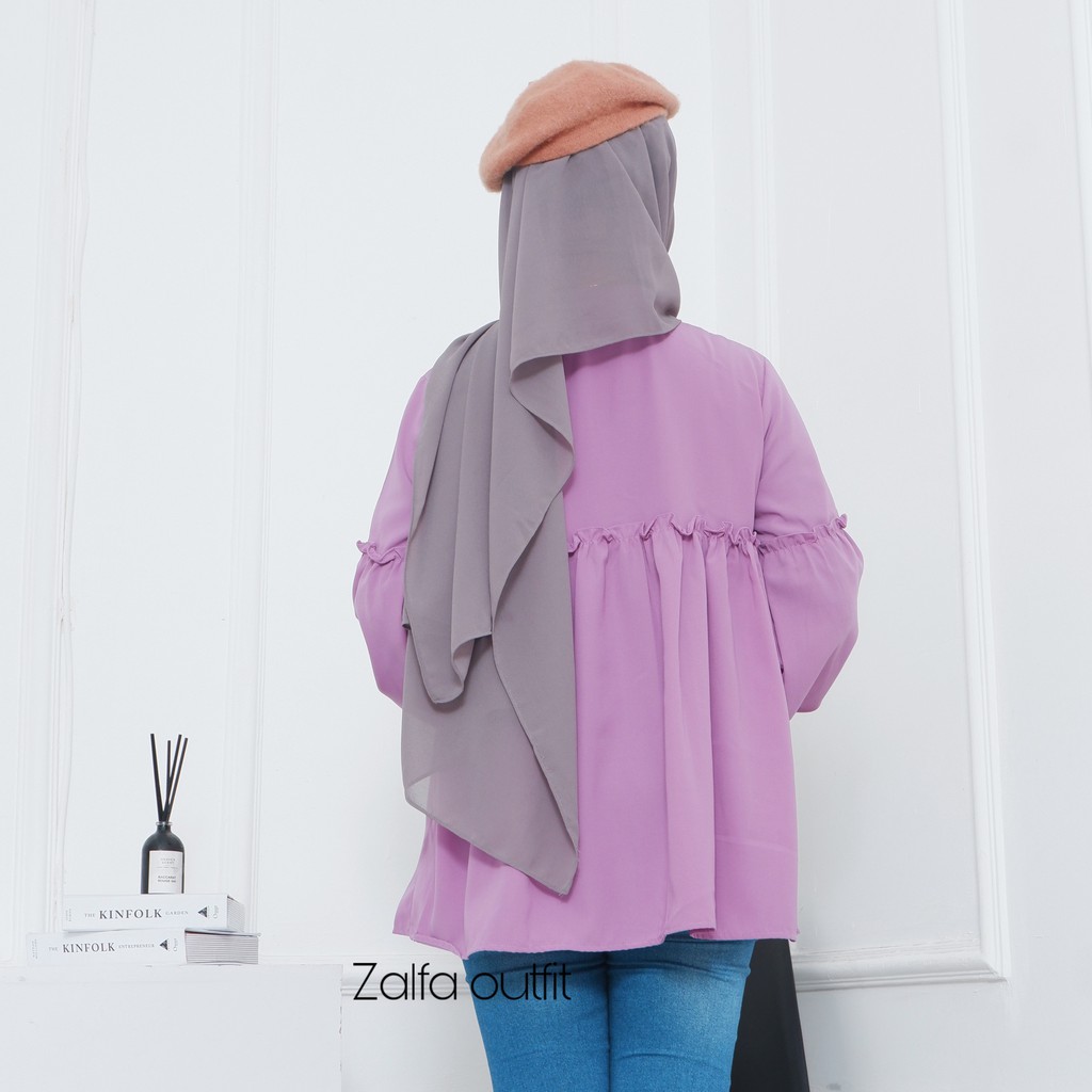 AMIRA BLOUSE by ZALFA OUTFIT / blouse polos / blouse wanita murah