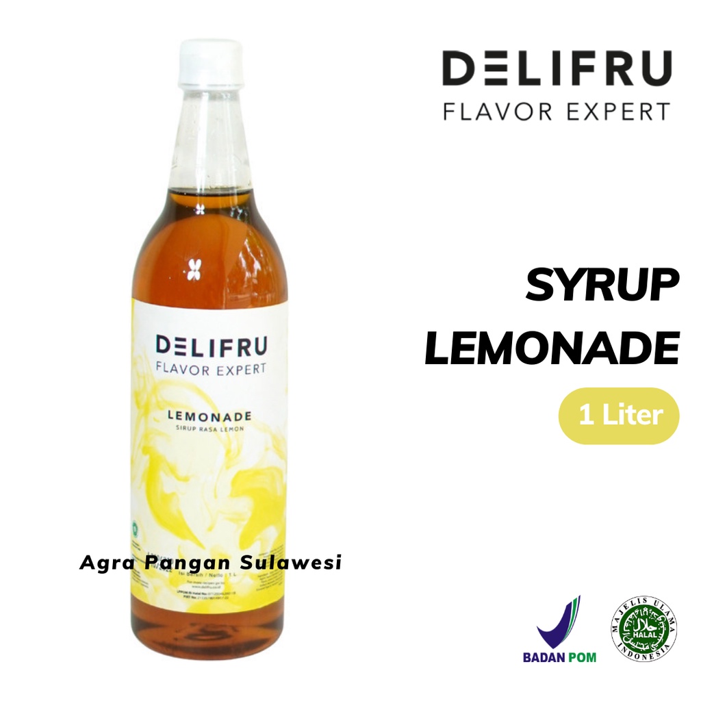 

Syrup LEMONADE Delifru | Sirup Lemon Premium 1 L 1000 ml | Flavor Rasa