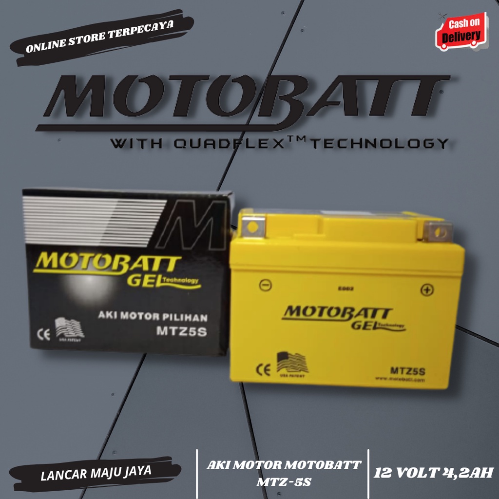 AKI MOTOR MOTOBATT MTZ-5S FOR MIO M3 / SCOOPY / JUPITER MX / VARIO 110