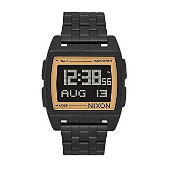 JAM TANGAN NIXON A11071031 BASE ALLBLACK GOLD ORIGINAL