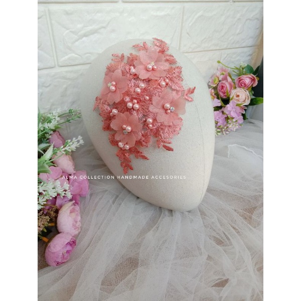 (COD) Headpiece simple/Headpiece wisuda/Headpiece pengantin/Headpiece murah (warna 2)