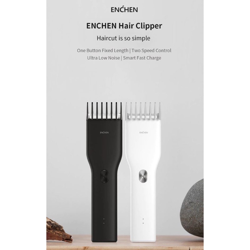 Enchen Boost Alat Cukur Elektrik Hair Clipper Ceramic Trimmer - Black