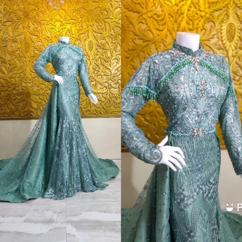 GAUN SLIM MEWAH PREMIUM//GAUN PENGANTIN TERBARU//GOWN MASA KINI