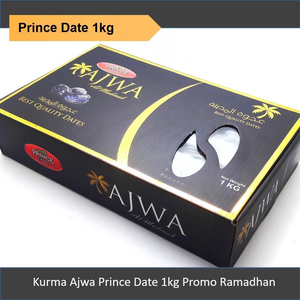 

Kurma Ajwa Super / Kurma Nabi 1 KG & 500 gr Asli Madinah Super Premium Quality