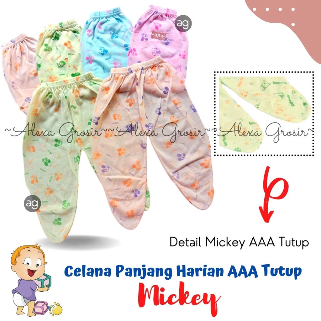 Celana Panjang Harian 9-12 Bulan Mickey AAA Tutup