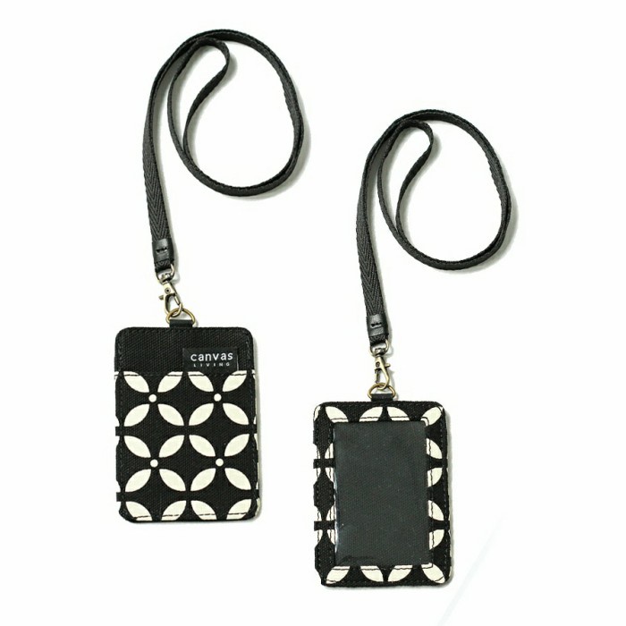 

Id Lanyard Kawung Black Canvas Living 100