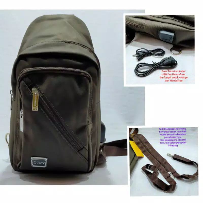 tas sling bag tas waisetbag polo Danny