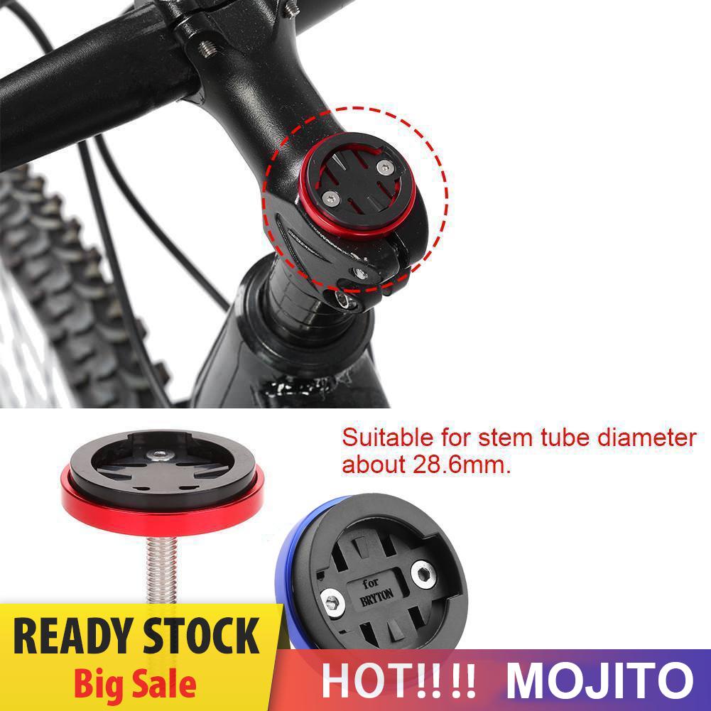 MOJITO MTB Road Bike Computer Holder Stem Top Cap Stopwatch GPS Speedometer Mount