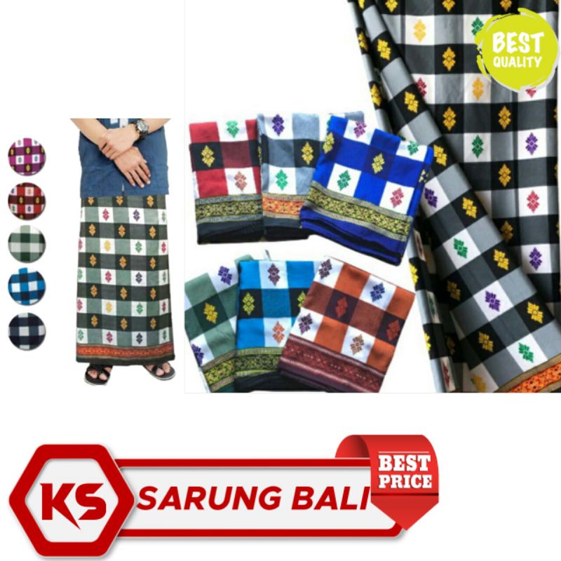 Sarung motif catur bali