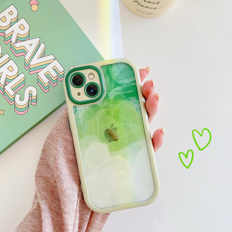 Cream series Camera Protect Soft Case for Iphone  Xr Xs Max Ip Apple IPhone 11 12 13 14 Pro Max Women's Friends Gifts Pink Green Gradient clouds starry sky CASING