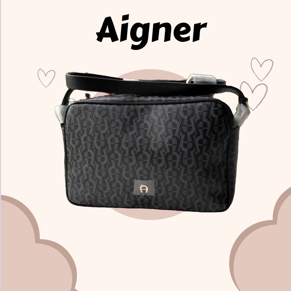 Tas Aigner Camera Bag Fango Black