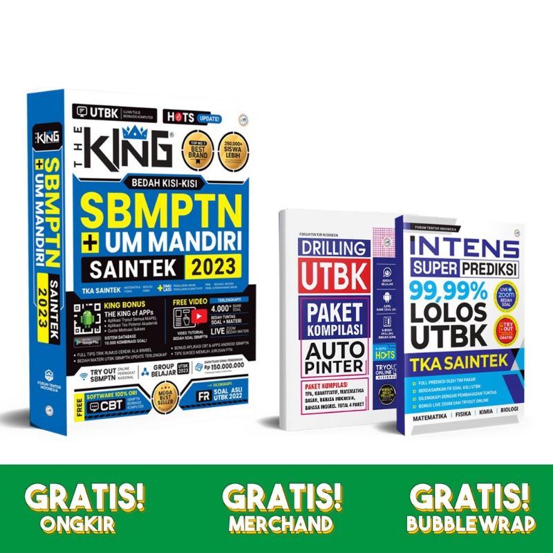 Buku The King UTBK Saintek SBMPTN 2023 Bedah Kisi-Kisi