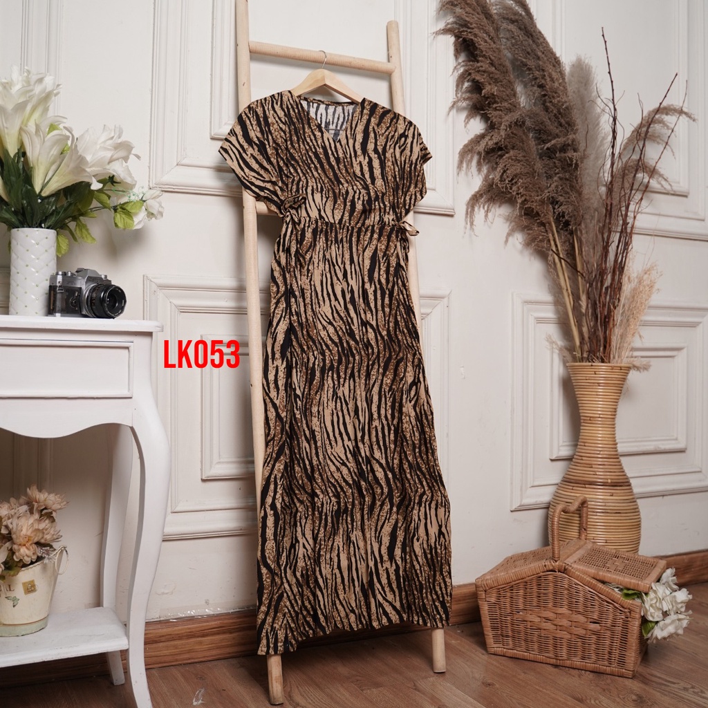 Daster Kimono Busui Panjang Semata Kaki Daster Viral Kekinian-LK053