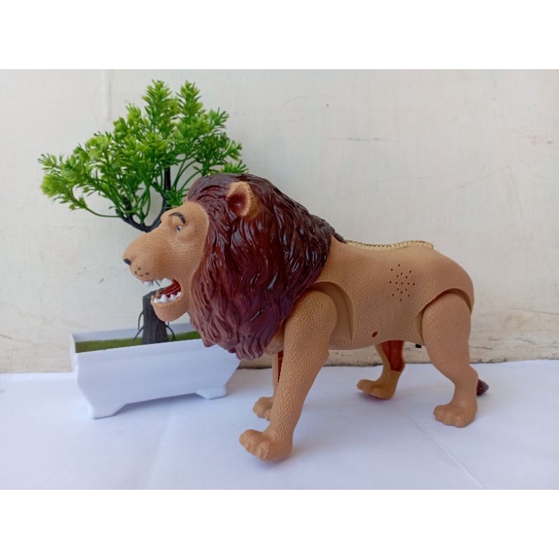 mainan anak singa jalan sama bisa bunyi