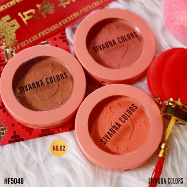 SIVANNA COLORS Pretty Peach Blusher Palette #HF5049 Thailand / Blush On / Blushon / Cosmetic Makeup