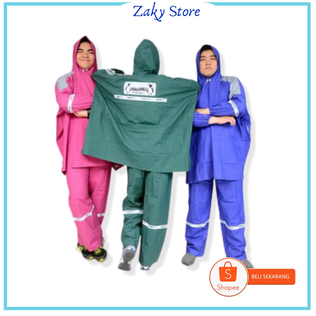 JAS HUJAN PONCO LENGAN CELANA/JAS HUJAN PENGUIN'S TERLARIS