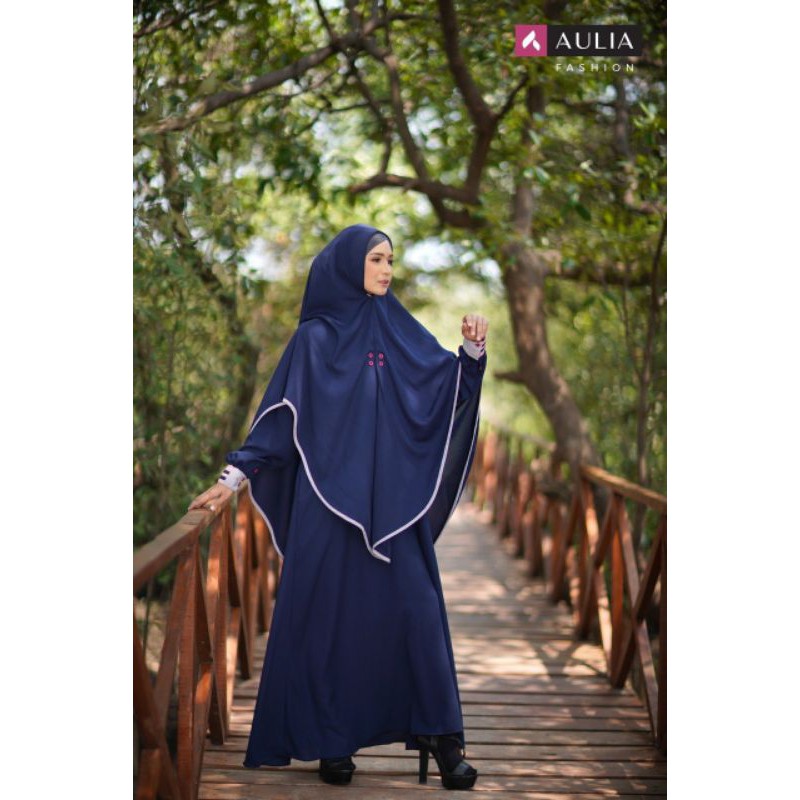 SET GAMIS AULIA FASHION ALYSSIA NAVY