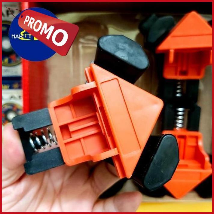 TERLARIS 1biji - KLEM SUDUT Clem Catok Siku Meja 90 derajat 5mm-22mm - BISON MURAH