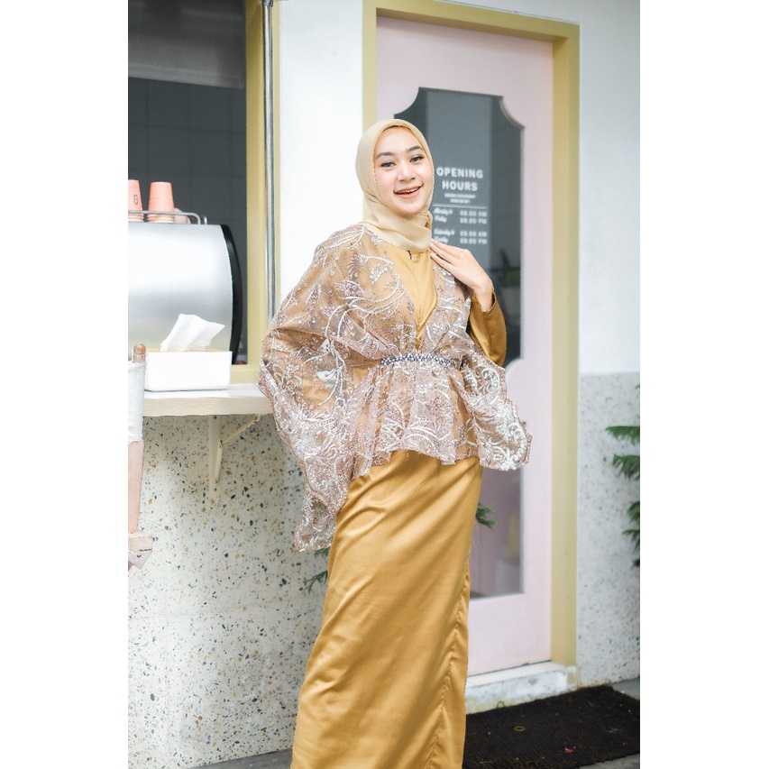 EYNA GOLD gamis pesta wisuda walimatul bridemaids