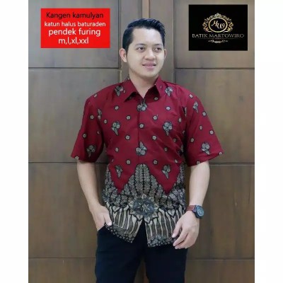 Kamulyan Kemeja Batik Pria Lapis Furing Katun Primisima Batik Solo