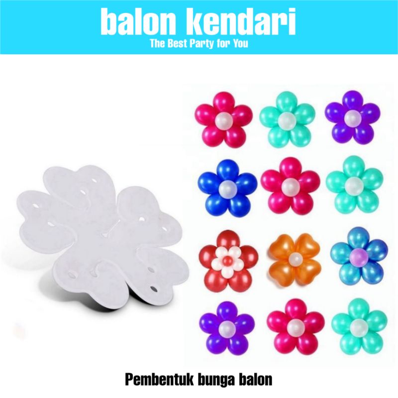 (isi 5) Klip balon bunga pembentuk bunga dari balon / Alat untuk membentuk bunga dari balon
