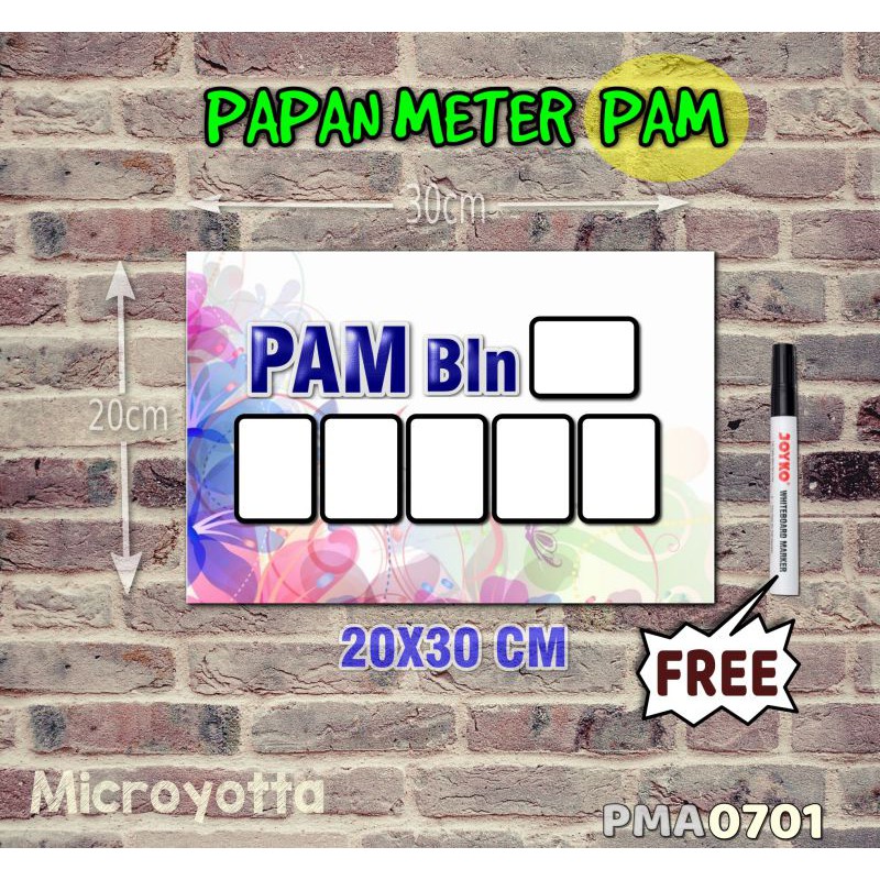 

Microyotta Papan Meter Listrik PLN PAM motif Unik - Pastel 01