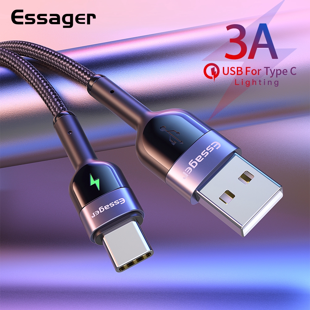 

Essager Kabel Charger Usb Tipe C Fast Charging Untuk Samsung Galaxy S20 Plus/Xiaomi