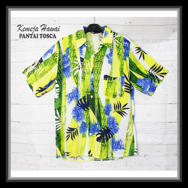 Ori Kemeja Pria Slim Fit Lengan Panjang Justin/Anson Zp A01 JO980 Fortklass Hawai Hawai Kemeja Hawa