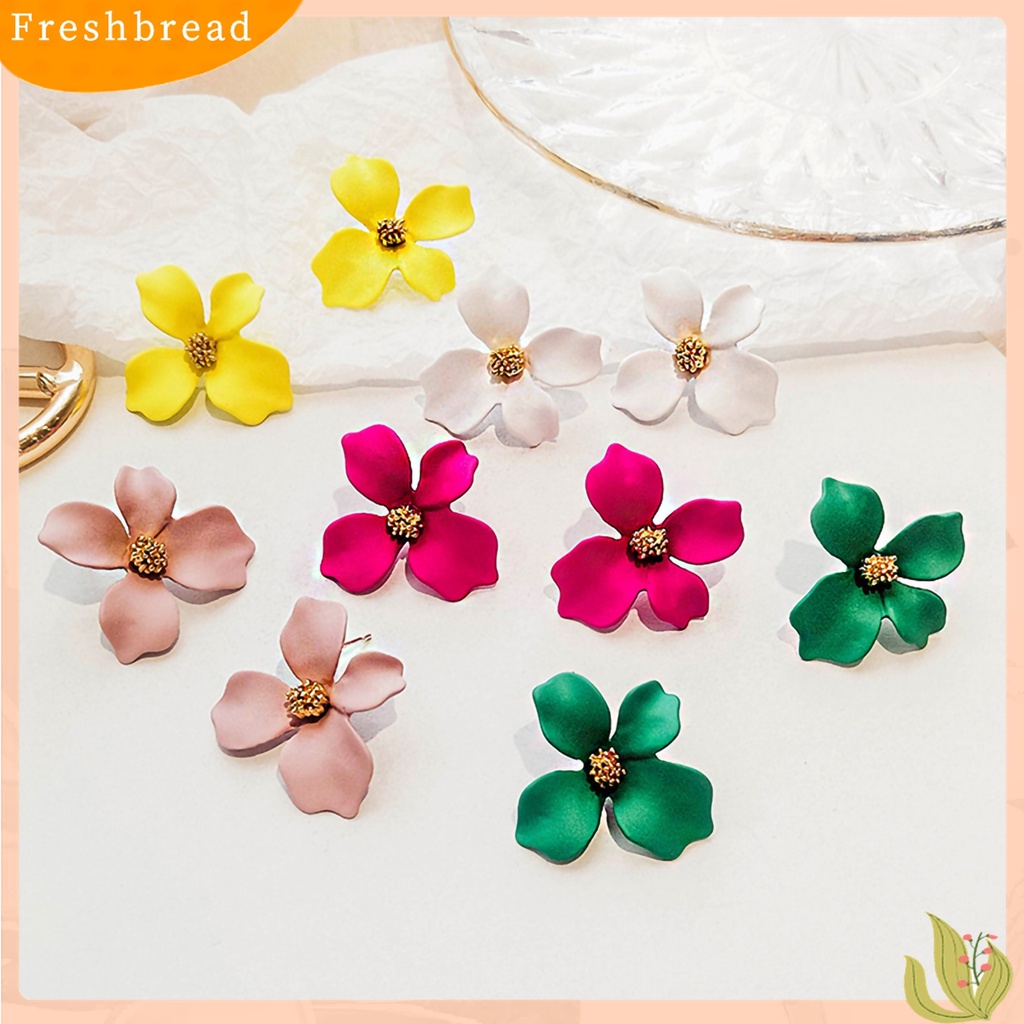 【 Fresh 】 2Pcs Anting Tusuk Bentuk Bunga untuk Wanita